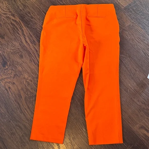 Rachel Zoe Vibrant Orange Straight-Leg Trousers - Picture 2 of 5